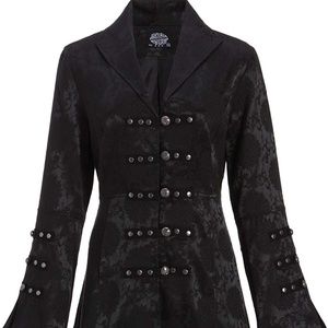 Victorian inspired brocade gothic coat